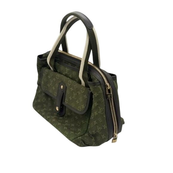 Louis Vuitton Mini Monogram Sac Mary Kate*Satchel*Green Denim - Picture 2 of 15